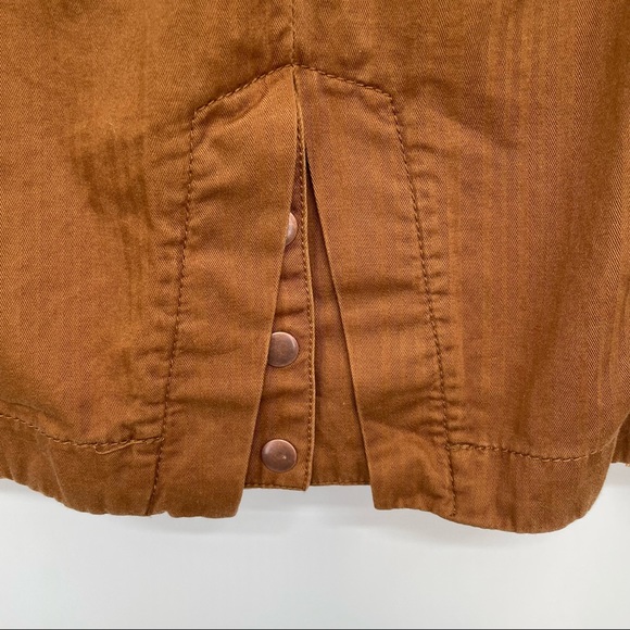 Hei Hei ANTHROPOLOGIE Womens Cargo VEST Faux FUR Removable Collar Size XS Brown - Picture 3 of 13